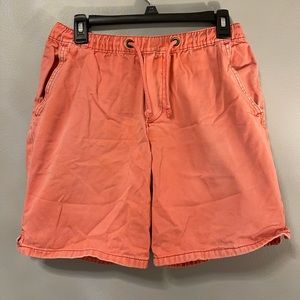 Coral drawstring shorts